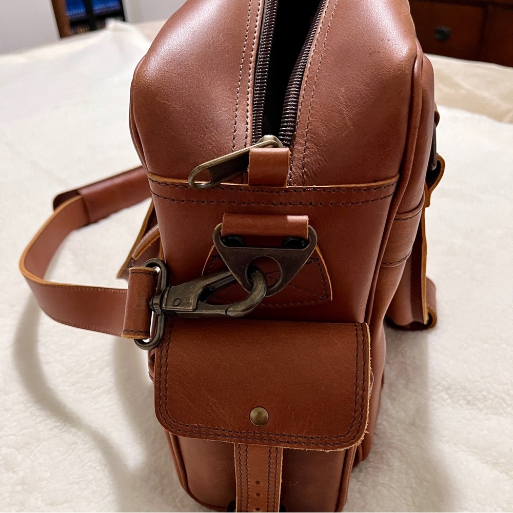 Buffalo Trading Company Roosevelt Buffalo Leather Pilot Bag - Like new! - Picture 5 of 14